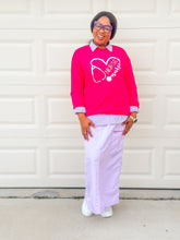 Load image into Gallery viewer, Stethoscope Heart Nurse Sweater
