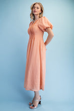 Load image into Gallery viewer, Brianna Textured V-Neck Midi Dress