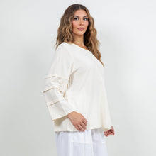 Load image into Gallery viewer, Women's Cotton Gauze Sabrina Top