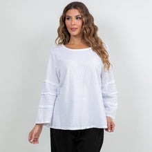 Load image into Gallery viewer, Women's Cotton Gauze Sabrina Top