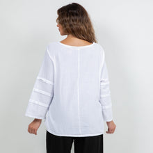 Load image into Gallery viewer, Women's Cotton Gauze Sabrina Top