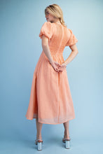 Load image into Gallery viewer, Brianna Textured V-Neck Midi Dress