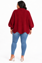 Load image into Gallery viewer, Kylie Gold Buttons Lantern Sleeve Cardigan