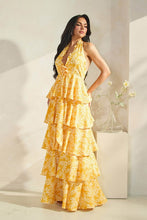 Load image into Gallery viewer, Haley Halter Neck Tiered Maxi Dress
