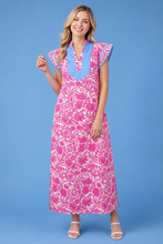 Load image into Gallery viewer, Carley Floral Print Ruffle Cap Sleeve Dress
