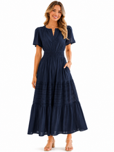 Load image into Gallery viewer, Marley Short Sleeve Tiered Midi Dress