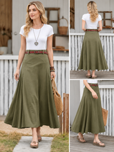 Load image into Gallery viewer, Tessanne A-Line Midi Skirt