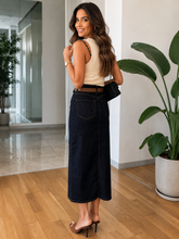 Load image into Gallery viewer, Keisha Slit Front Denim Skirt
