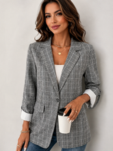 Load image into Gallery viewer, Boss Lady Plaid Blazer