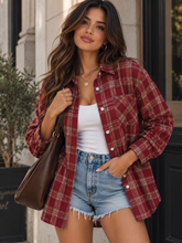 Load image into Gallery viewer, Tyelin Plaid Button-Down Long Sleeve Shirt