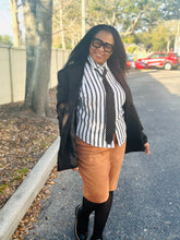 Load image into Gallery viewer, Striped Collared Neck Half Sleeve Shirt