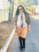 Load image into Gallery viewer, Striped Collared Neck Half Sleeve Shirt