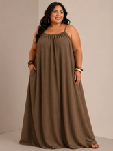 Load image into Gallery viewer, Carmen Spaghetti Strap Flowy Maxi Dress