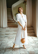 Load image into Gallery viewer, OLYMPIA Embroidered Cotton Dress