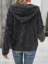 Load image into Gallery viewer, Cuddle Up Drawstring Fuzzy Jacket