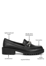 Load image into Gallery viewer, Ashby Faux Leather Chunky Block Heel Loafers