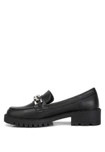 Load image into Gallery viewer, Ashby Faux Leather Chunky Block Heel Loafers