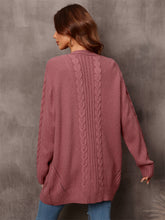 Load image into Gallery viewer, Angel Wings Warm Fall Mixed Knit Open Front Longline Cardigan