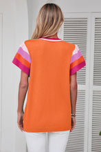 Load image into Gallery viewer, Color Block Round Neck Knit Top