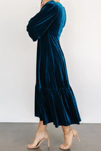 Load image into Gallery viewer, Vivian Long Sleeve Midi Velvet Dress