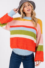 Load image into Gallery viewer, Sage Color Block Sweater