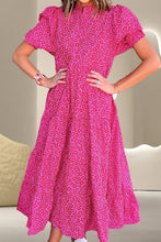 Load image into Gallery viewer, Wendy Notched Puff Sleeve Midi Dress