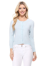 Load image into Gallery viewer, Crew neck Cardigan Sweater