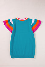 Load image into Gallery viewer, Color Block Round Neck Knit Top