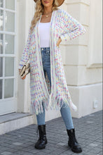 Load image into Gallery viewer, Glow With Me Fringe Hem Cardigan