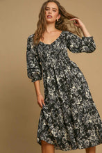 Load image into Gallery viewer, Helena Flower Printed V-Neck Dress