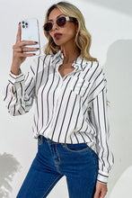 Load image into Gallery viewer, Vertical Stripes Button Down Shirt