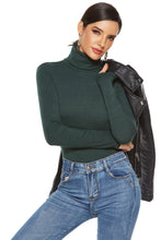 Load image into Gallery viewer, Ribbed Turtleneck Long Sleeve Bodysuit