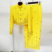 Load image into Gallery viewer, Kayla Rhinestone Maxi Skirt Set