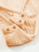 Load image into Gallery viewer, Half Button Collared Neck Long Sleeve Bodysuit