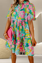 Load image into Gallery viewer, Carla Puff Sleeve Floral Dress
