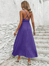 Load image into Gallery viewer, Crisscross V-Neck Maxi Cami Dress