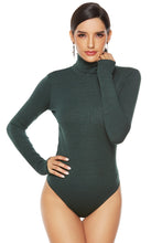 Load image into Gallery viewer, Ribbed Turtleneck Long Sleeve Bodysuit