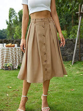 Load image into Gallery viewer, High Waist Midi Skirt