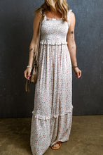Load image into Gallery viewer, Rachael Smocked Printed Sleeveless Maxi Dress