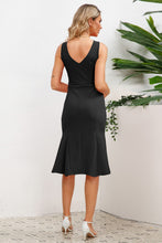 Load image into Gallery viewer, Wide Strap Wrap Fishtail Dress