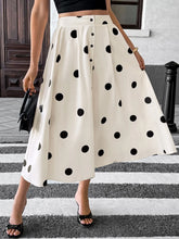 Load image into Gallery viewer, Krista Polka Dot Button Front Maxi Skirt