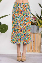 Load image into Gallery viewer, Celeste Floral A-Line Midi Skirt