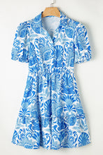 Load image into Gallery viewer, Rosi Blue Floral Dress