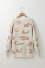 Load image into Gallery viewer, Leopard V Neck Button Down Cardigan