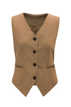 Load image into Gallery viewer, Lucy Pocketed Button-Up Vest