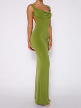 Load image into Gallery viewer, Kylie Backless Wide Strap Maxi Dress