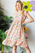 Load image into Gallery viewer, Heimish Floral Ruffled V-Neck Dress