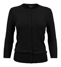 Load image into Gallery viewer, Crewneck Button Down Cardigan Sweater