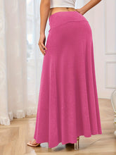 Load image into Gallery viewer, Solid Elastic Waist Maxi Skirt