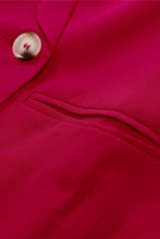 Load image into Gallery viewer, Double-Breasted Scalloped Shawl Collar Blazer